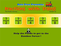 Fractions with Trains Screenshot